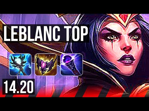 LEBLANC vs RENEKTON (TOP) | 4k comeback, 39k DMG | KR Master | 14.20