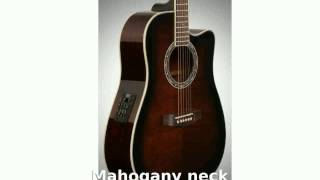 Video thumbnail for Ibanez Performance PF28ECE Dreadnought Cutaway Acoustic-Electric Guitar by mocasea