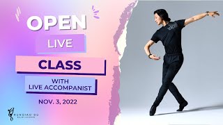 Open Live Ballet Class with Mr. Du | November 3, 2022