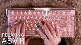 ASMR KiiBoom Keyboard Unboxing, clacky mechanical keyboard sounds (🎧 soft spoken, tapping, typing)