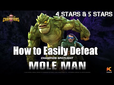 How to Defeat Mole Man easily [ Uncollected ] Marvel Contest of Champions