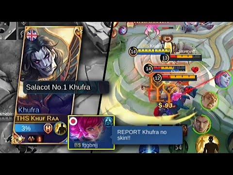 REPORT KHUFRA NO SKIN!! 😠😡🤬 | KHUFRA MONTAGE #14 -MLBB