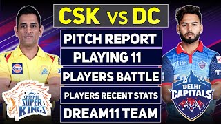 CSK vs DC Dream11 Prediction 2021 | Wankhede Stadium Pitch Report | CSK vs DC Dream11
