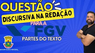 Questão discursiva da FGV exemplo e resolução