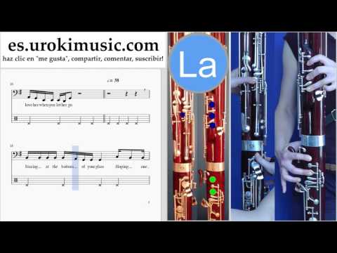 Como Tocar Fagot Passenger - Let Her Go Tablatura Parte#2 um-i927