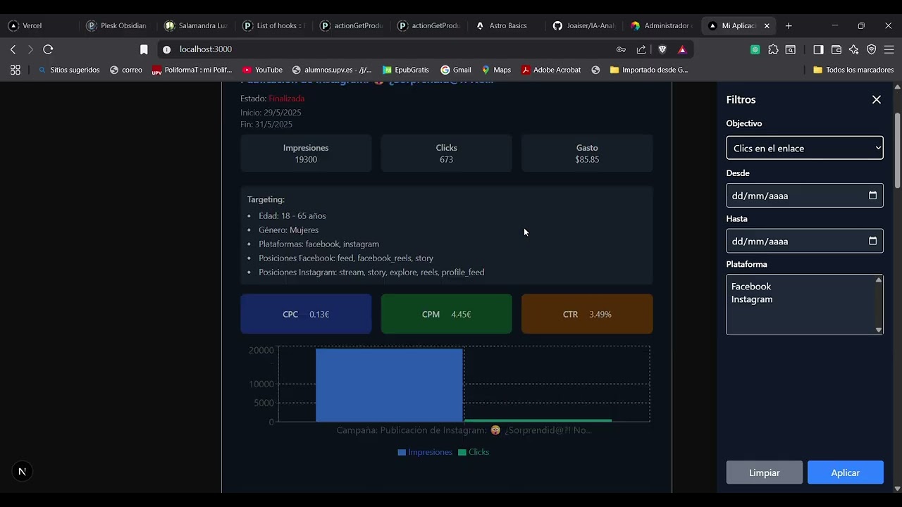 Thumbnail del proyecto Análisis de campañas Meta
