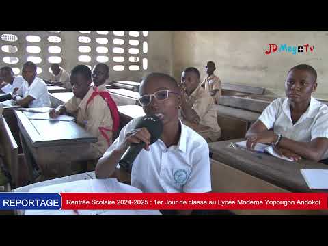 Rentrée Scolaire 2024-2025 : 1er Jour de classe au Lycée Moderne Yopougon Andokoi