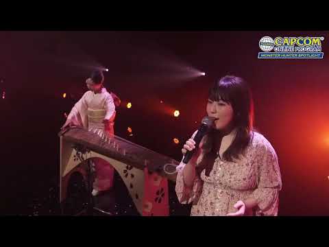 Monster Hunter Rise TGS | Gathering Hub Theme, Live Performance by Kanae Miyazaki, Mana Yoshinaga