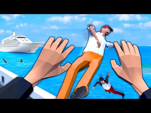 Throwing RAGDOLLS Off a Cruise Ship - Frenzy VR Gameplay (Sandbox) - YouTube