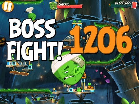 Angry Birds 2 Boss Fight 172! Chef Pig Level 1206 Walkthrough - iOS, Android
