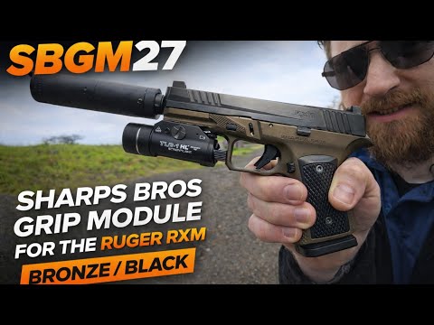 SBGM27. SHARPS BROS GRIP MODULE FOR THE RUGER RXM - BRONZE/BLACK