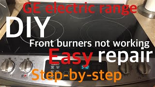 GE Electric Range - Burners Not Working Repair - DIY Step-by-Step Switch Assembly Replacement