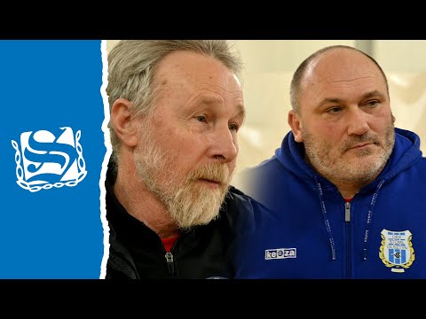 Trenerzy po meczu I ligi futsalu kobiet Stomil Olsztyn - Tęcza Biskupiec 2:7