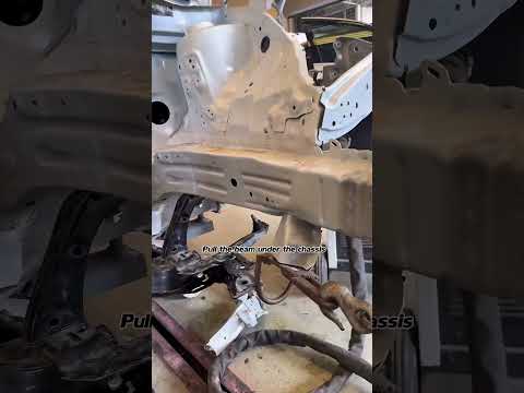 Frame Rail Repair | Under Chassis Straightening #carrepair #ซ่อมรถ