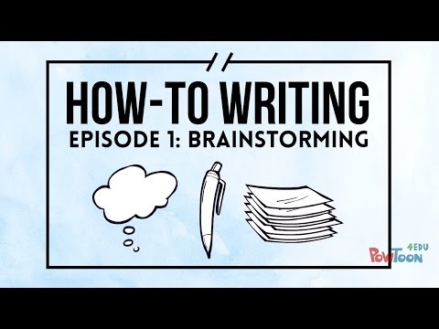Writing Tutorial: Brainstorming For Writing Preparation