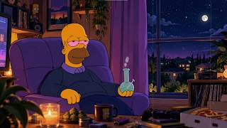 Chill Smoke Lofi 🚬 Peaceful Beats Beside Night Skies