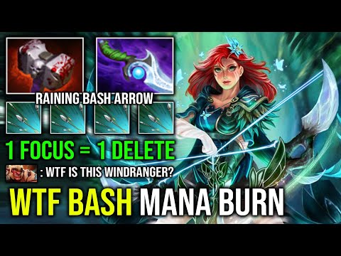 How to Offlane Windranger 100% Unlimited Bash Mana Burn 1 Focus = 1 Delete Hard Counter ALL Dota 2