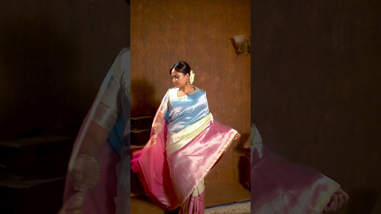 <p style="color: red">Video : </p>Three Palette Brocade Pure Kanchipuram Silk Saree  handloom  kanchipuram  latestsarees  silksarees 2023-05-06