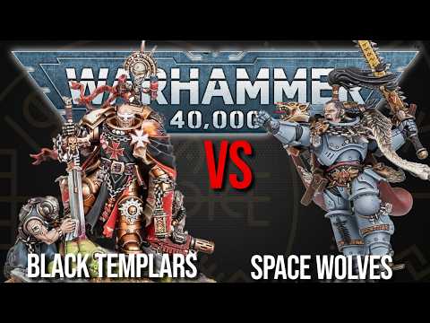 Black Templars Vs Space Wolves - Warhammer 40k 10th Edition