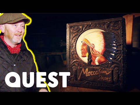 Drew Scavenges Retro Signage From Old Shoe Factory | Salvage Hunters