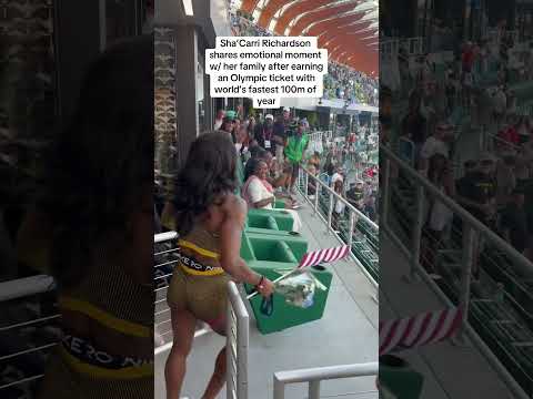 Sha'Carri Richardson’s emotional moments with her family after win