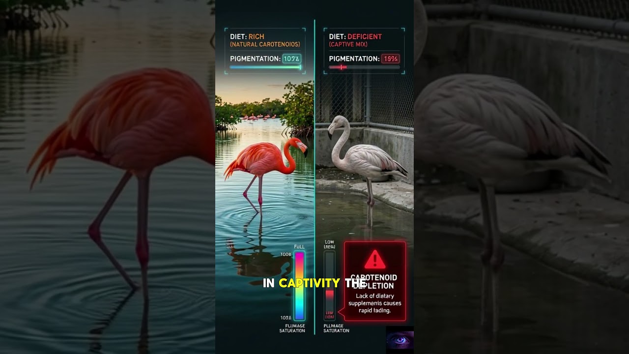 A Flamingo Is Actually White — It Turns Pink Only Because of What It Eats