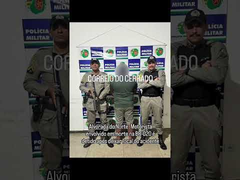 Alvorada do Norte: Motorista envolvido em morte na BR-020 é detido após deixar local do acidente