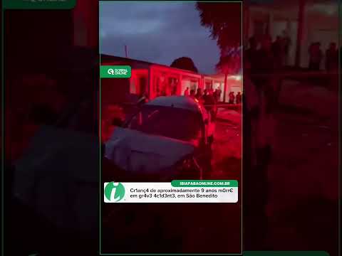 Cri@nça perde a vida em gr@ve ac1dente em São Benedito #ceará. #robertolira #notícias #youtube 