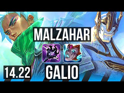 MALZAHAR vs GALIO (MID) | NA Master | 14.22