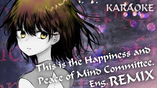 【OFF VOCAL】Happiness and Peace of Mind Committee. -Modern EDM Remix- /UtataP【English Cover】