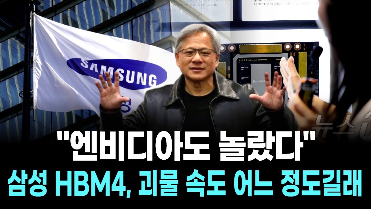 "엔비디아도 놀랐다"…삼성 HBM4, 괴물 속도 어느 정도길래