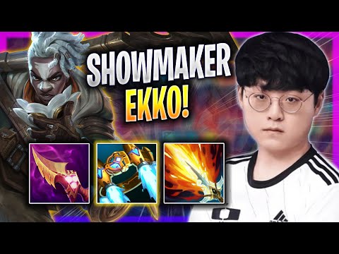SHOWMAKER LITERALLY GOD MODE WITH EKKO! - DK ShowMaker Plays Ekko MID vs Orianna! | Bootcamp 2023
