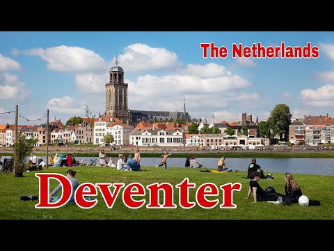 4K-Spring Walk in Deventer City, The Netherlands 🇳🇱 -with Caption|| Walking Santai