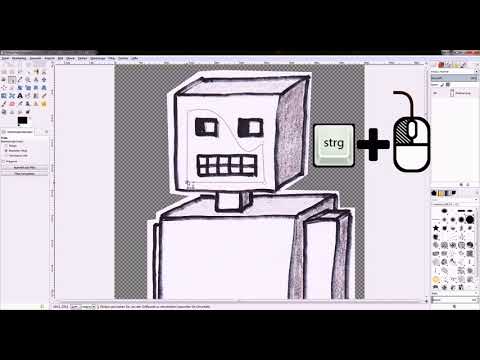 Gimp it! Tutorial - Bildobjekt mit Pfaden freistellen (ausschneiden) Teil 3