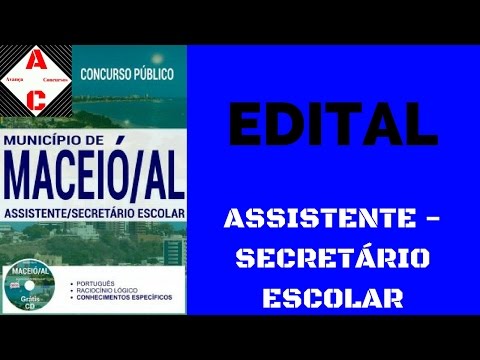 Apostila Concurso Maceió-AL 2017 - Assistente - Secretário Escolar