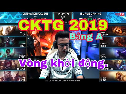[CKTG 2019] DFM vs ISG - Bảng A Vòng Khởi Động CKTG 2019 || Ekko múa mù mắt và Kayle lên đồ bá đạo