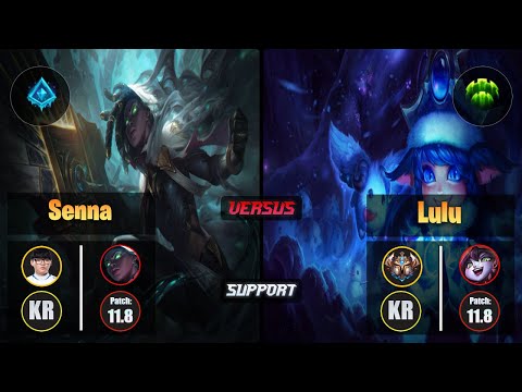 Hoit SENNA (Support) [Glacial Augment] VS LULU - Challenger KR Patch 11.8