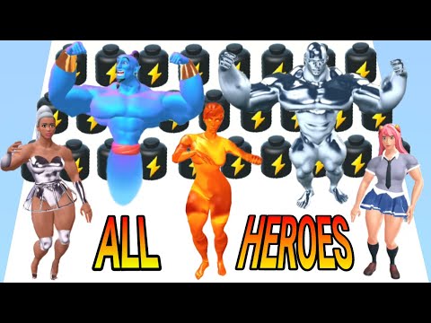 Muscle Rush - ALL CHARACTERS / NEW UPDATE - BEST android GAMES