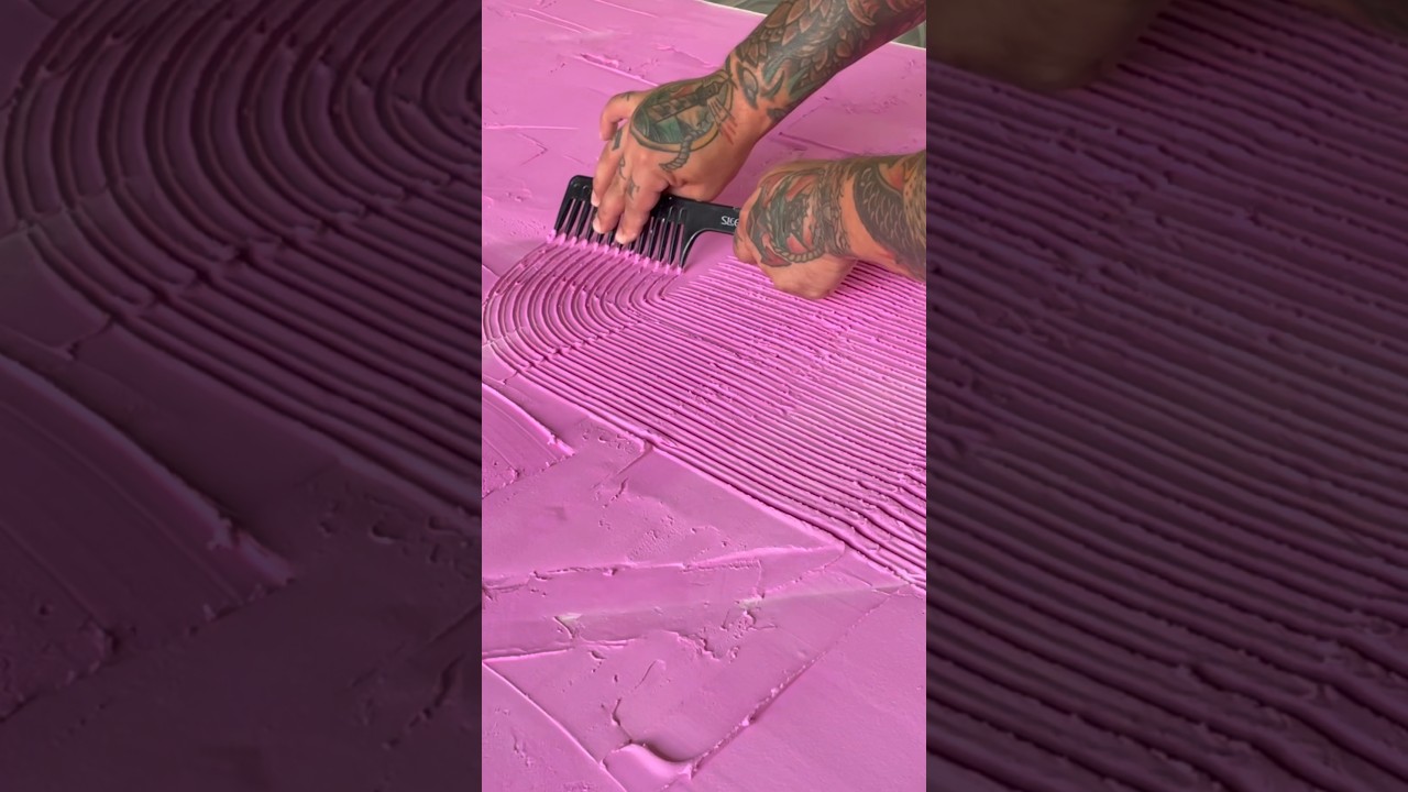 Fun and Easy // Textured Wall Art DIY using Drydex Spackling #textured #painting #diy #WallArt