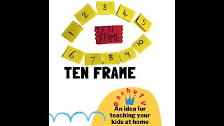 How to make a Ten Frame at home with  A4 Paper