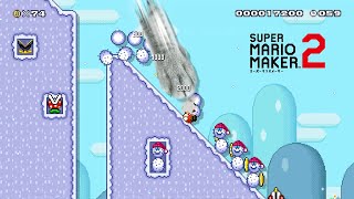 [マリオメーカー2] 雪山 (Snowy mountain - [Super Mario Maker2])