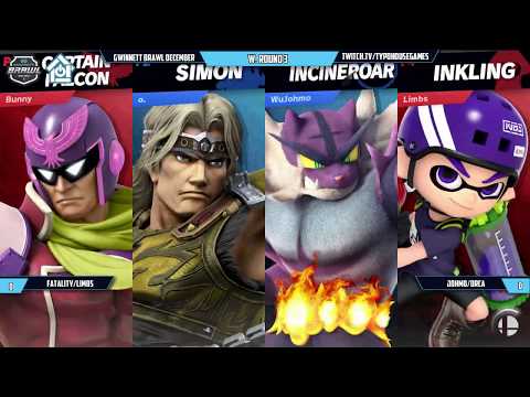 Gwinnett Brawl December 2018 - Fatality/Limbs vs Johmo/Orca - Smash Ultimate Doubles W. Round 3