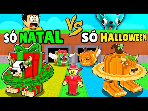 $0 A 100 TRILHÕES NATAL VS HALLOWEEN NESSE ROUBE UM BRAINROT -DESAFIO