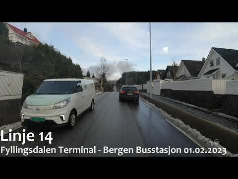4K - Linje 14 - Fyllingsdalen Terminal - Bergen Busstasjon