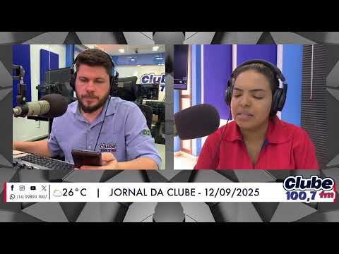 Jornal da Clube - 12/09/2025 - Edição do Almoço