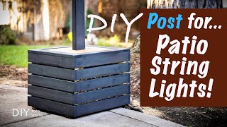 DIY Patio String Lights Post I 4K