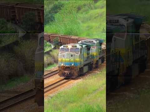 Trem de Minério Vazio da Vale Passando Acelerado Por Rio Piracicaba/MG #train