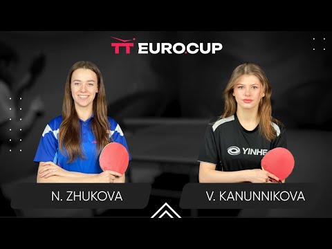 18:00 Nadiia Zhukova - Vasylysa Kanunnikova 15.08.2024 TT Euro.Cup Women Ukraine Star. TABLE 3
