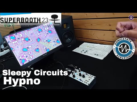 Superbooth 2023: Sleepy Circuits - Hypno - Semi Modular Video Synth with Live Camera Inputs