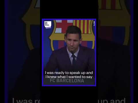 Messi leaving Barcelona speech :(